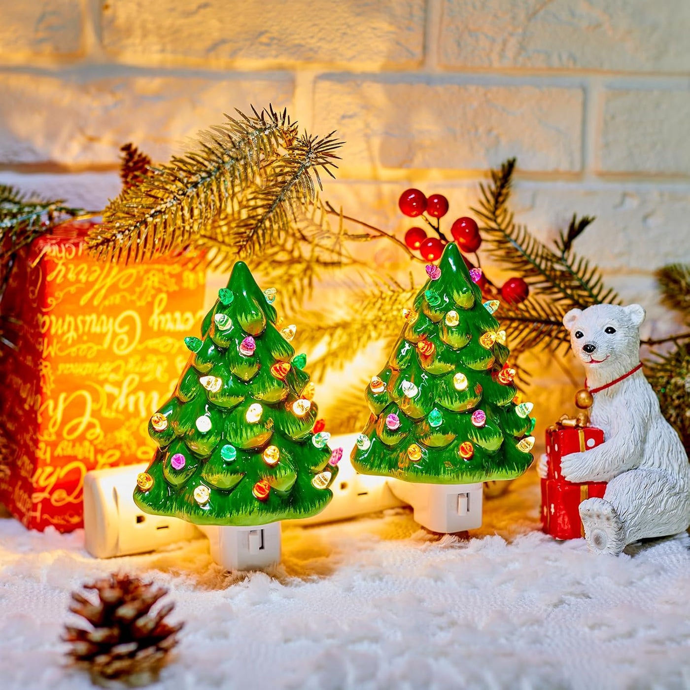 🎄Christmas tree night light & bedside lamp