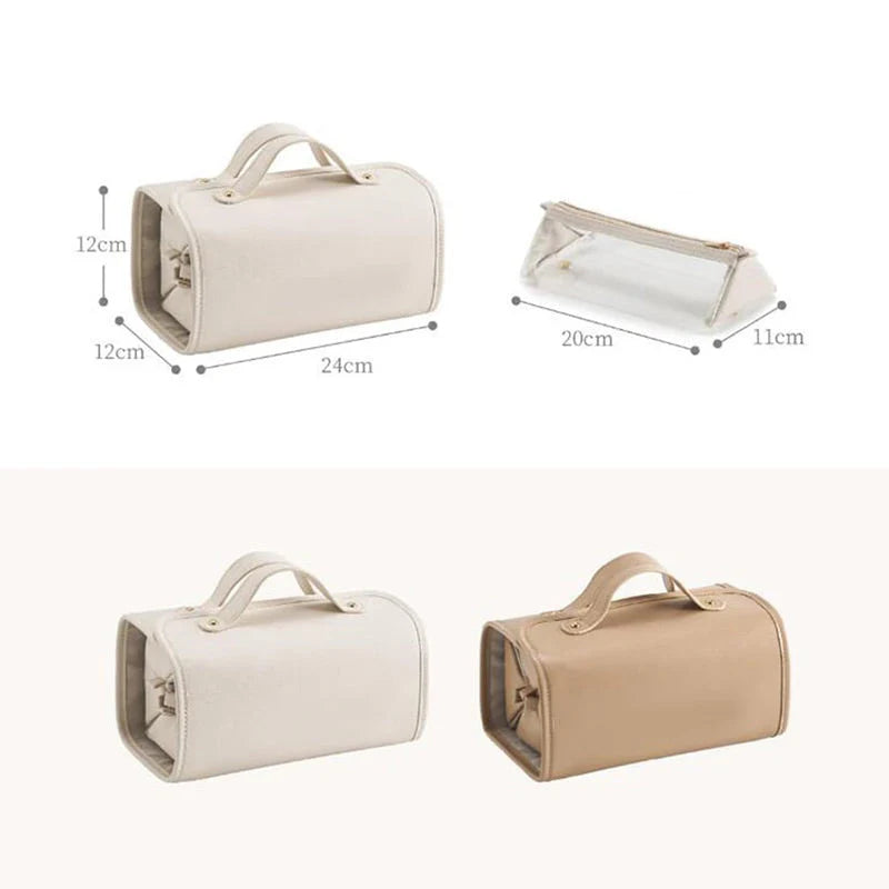 Leather Waterproof Cosmetic Bag