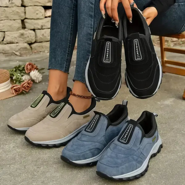 Thick-soled suede sneakers for Ultimate Comfort